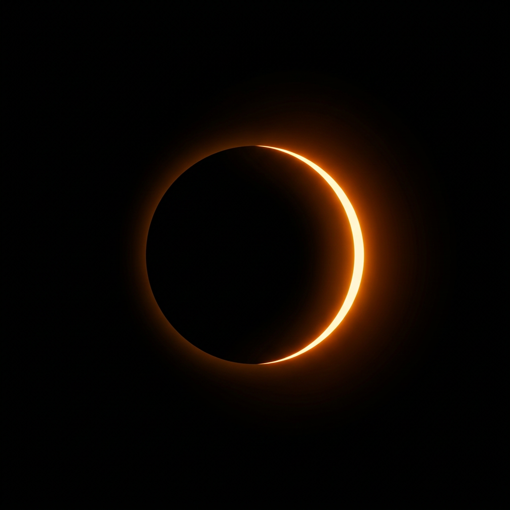 A glowing eclipse, the dopa mark