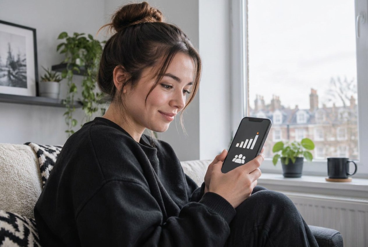 Creator checking TikTok LIVE follower requirements and account eligibility on a phone